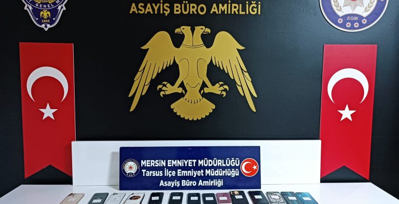 TARSUS’TA CEP TELEFONU HIRSIZI YAKALANDI