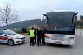 JANDARMADAN YOLCU TAŞIYAN ARAÇLARA DENETİM