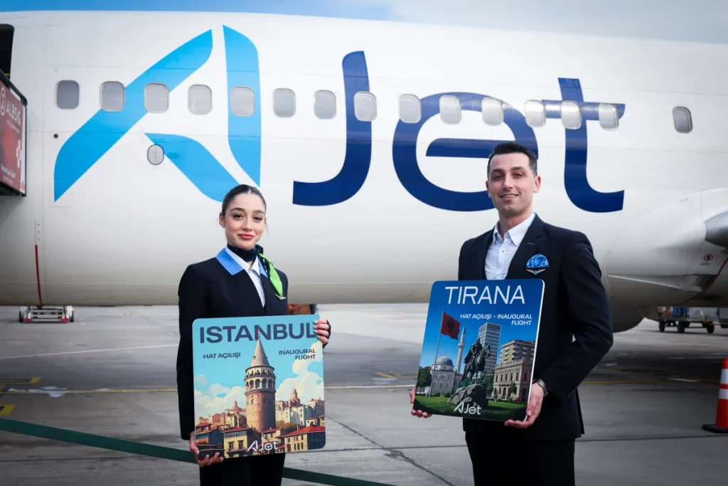 AJet’in Tiran Seferleri başladı