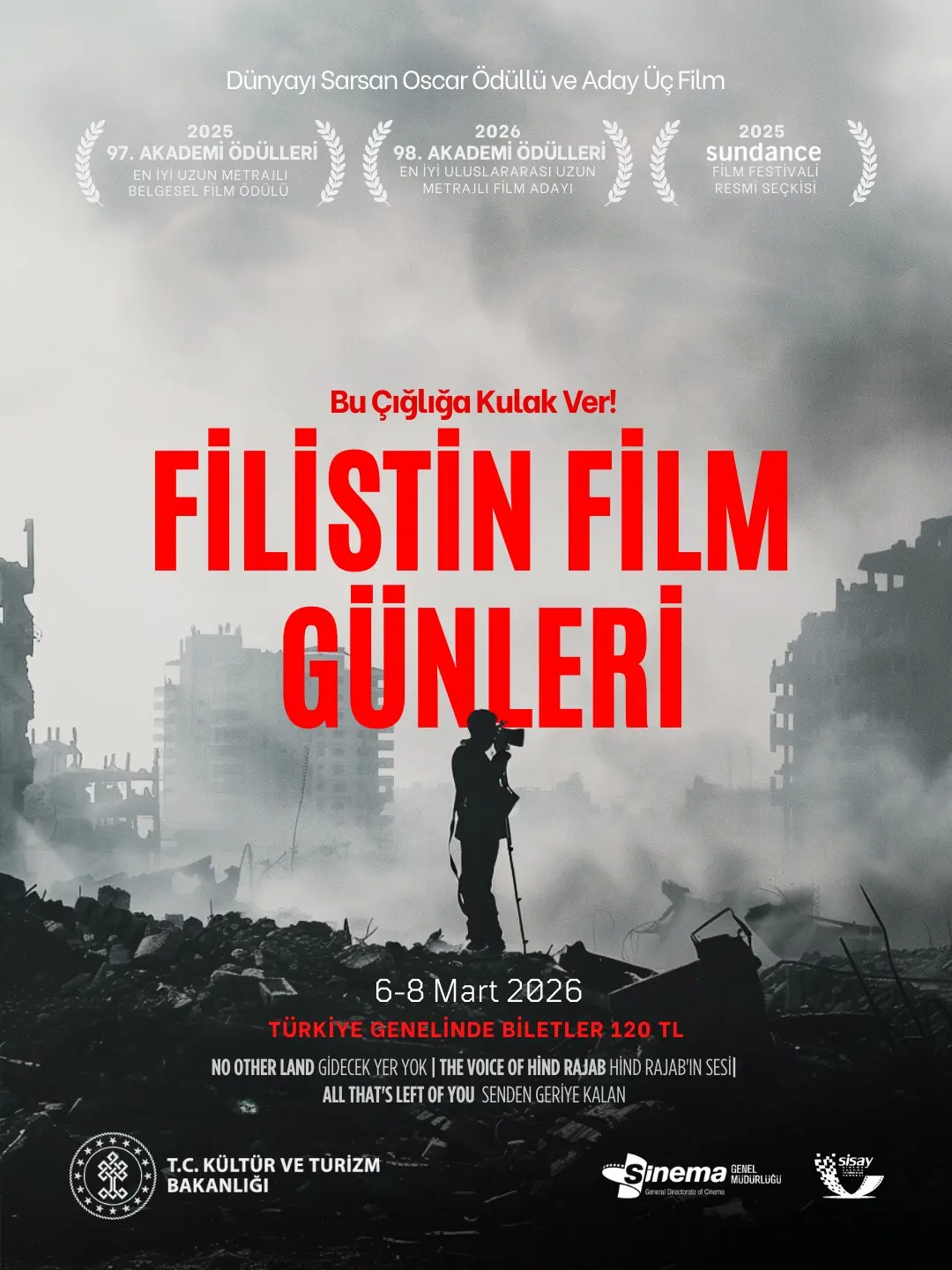 Filistin film günleri tüm Türkiye’de başlıyor