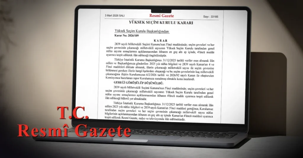 Resmi Gazete’de yayımlandı: YSK’dan milletvekili dağılımı kararı