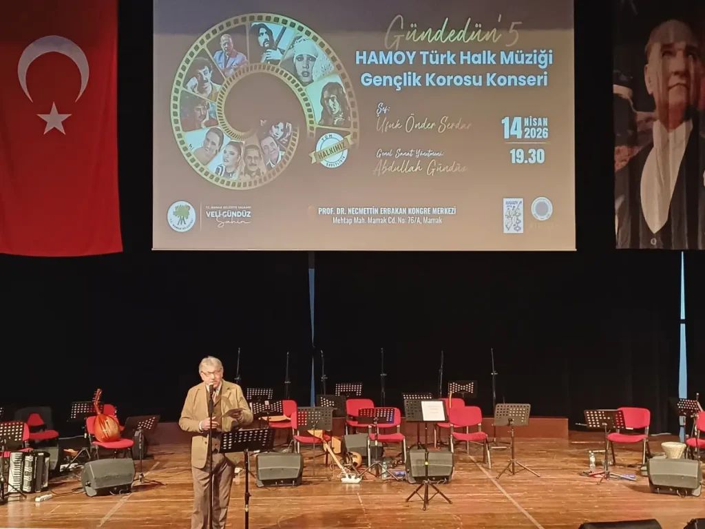 HAMOY Türk Halk Müziği Gençlik Korosu Gündedün'5 konseri coşkuyla gerçekleşti