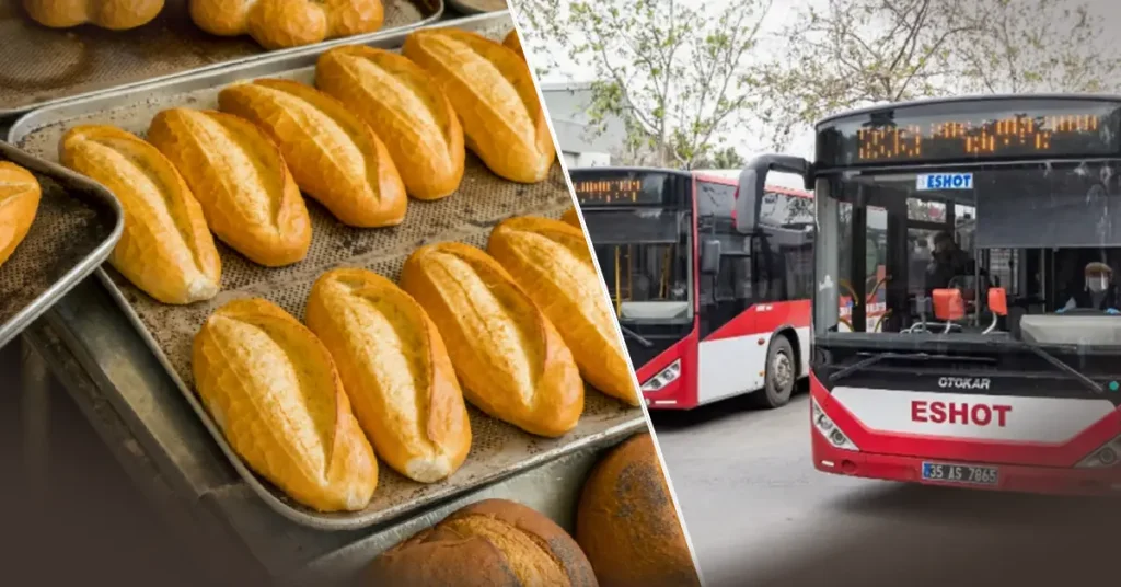 İzmir’de ulaşım ve ekmeğe çifte zam yapıldı