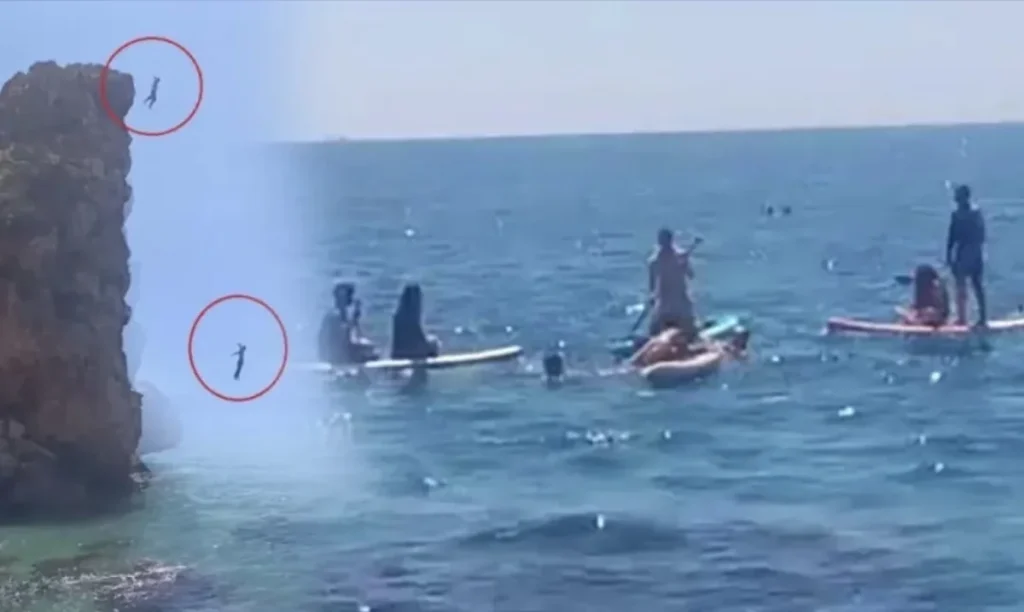Antalya’da korku dolu anlar: Falezlerden atladı