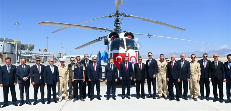 Türkiye'den KKTC'ye yangın söndürme helikopteri verildi