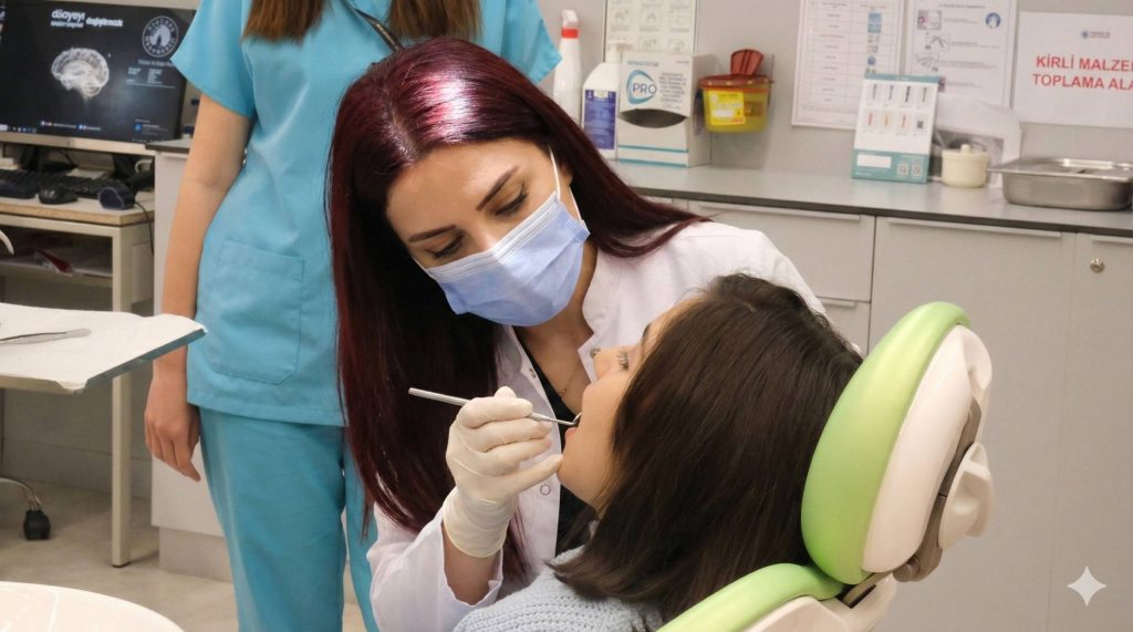 Diş hekimliği eğitiminde klinik deneyimin önemine dikkat çekilirken, öğrencilerin gerçek